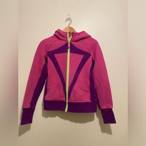 IVIVVA Lululemon Kids Pink and Purple Hoodie. Size 14